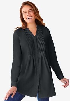 Plus Size Fit And Flare Tops
