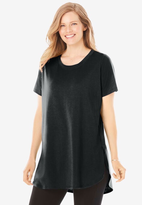 Easy Maxi Tunic, MEDIUM HEATHER GREY, hi-res image number null