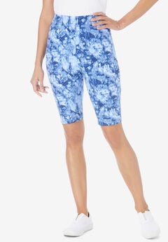 Plus Size Blue Shorts