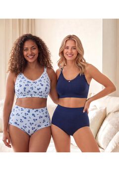 Comfort Choice® Pointelle Leisure Bra 2-Pack