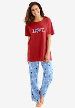Graphic Tee PJ Set