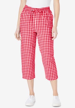 Seersucker Capri Pant
