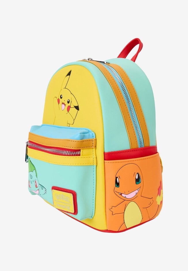 Loungefly x Pokemon Characters Color Block Mini Backpack, BLUE, alternate image number 2