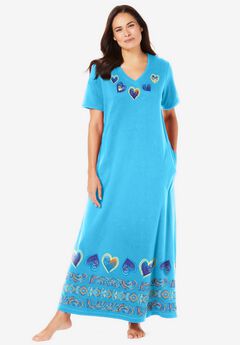 V-Neck Short Sleeve Maxi T-Shirt Lounger