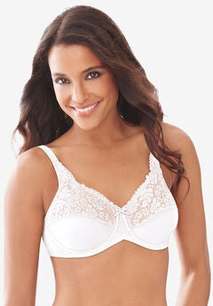 Lilyette Lace-Trim Tailored Minimizer® Bra LY0428
