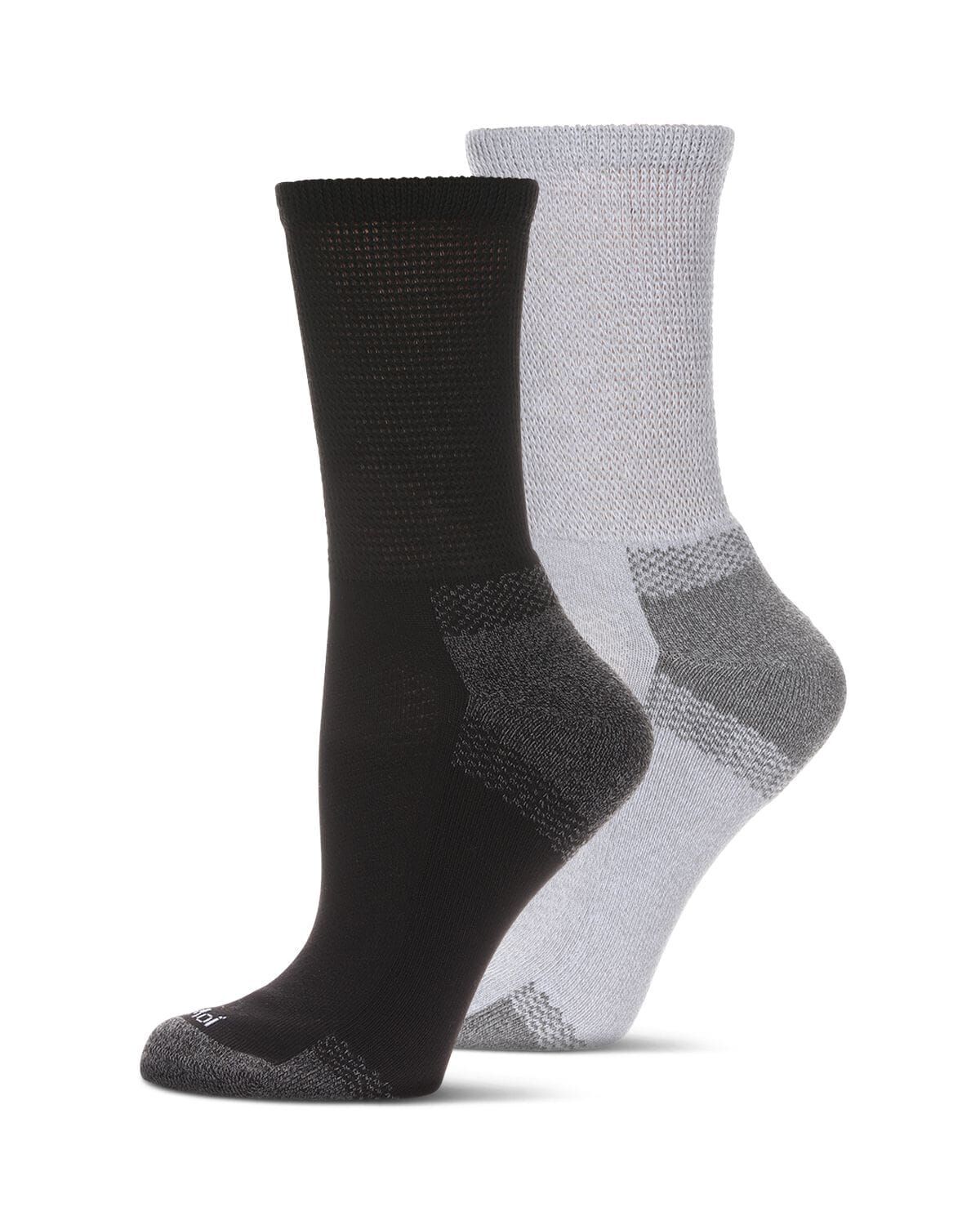 2 Pair Pack Diabetic Half Cushion Quarter Socks