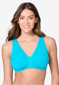 Leading Lady® Meryl Cotton Front-Close Wireless Bra