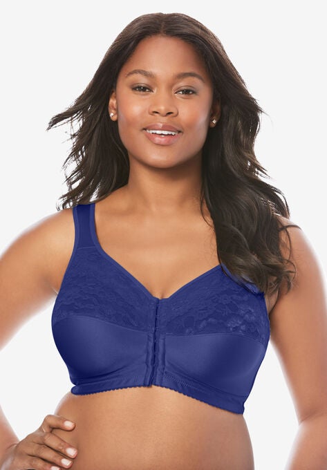 Easy Enhancer&reg; Wireless Front Hook Cotton Bra , ULTRA BLUE, hi-res image number null