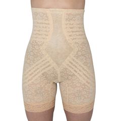 No Roll High Waist Lace Thigh Slimmer with Extra Firm Support