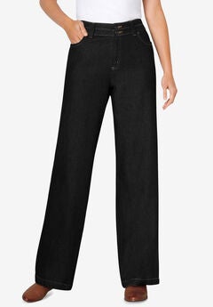 Perfect Cotton Wide-Leg Denim Jean