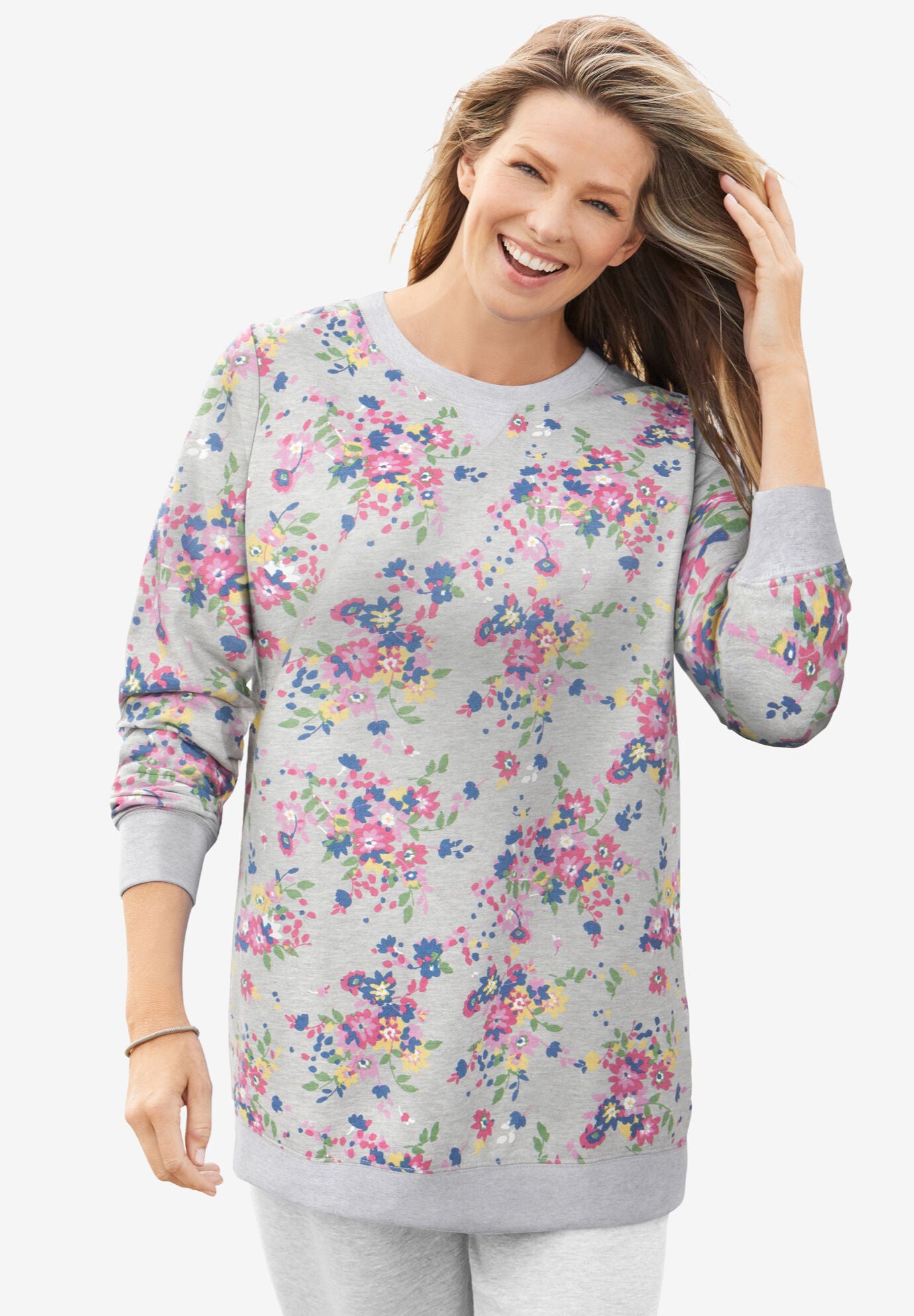 Woman within fleece sweatshirt Clearance