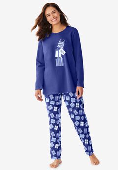 Long Sleeve Knit PJ Set