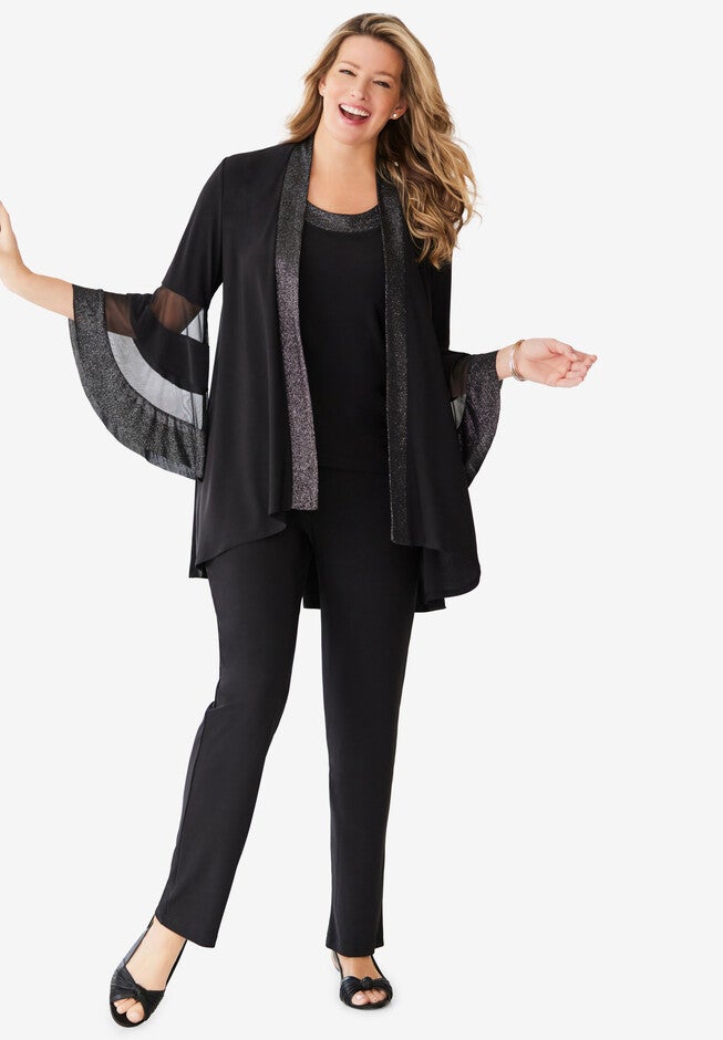 3-piece pantset, BLACK, hi-res image number null