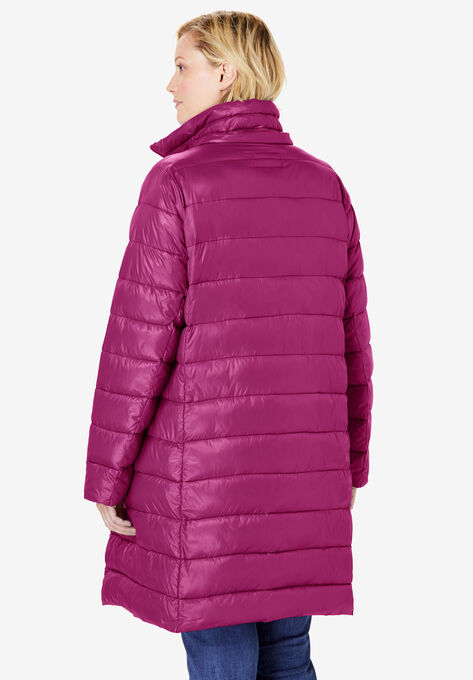 Long Packable Puffer Jacket, , alternate image number null
