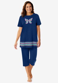 Knit Capri Sleep Set