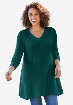 Plus Size Green Sweaters