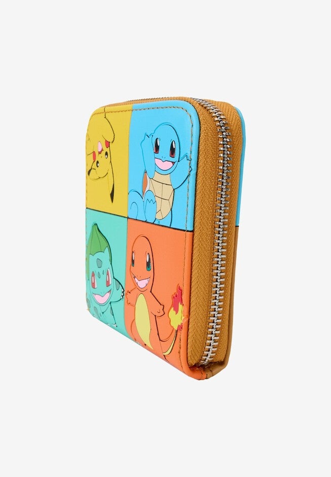 Loungefly x Pokemon Color Block Zip Around Wallet, BLUE, alternate image number 3