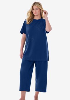 Dreams & Co® 2-Piece Applique Capri