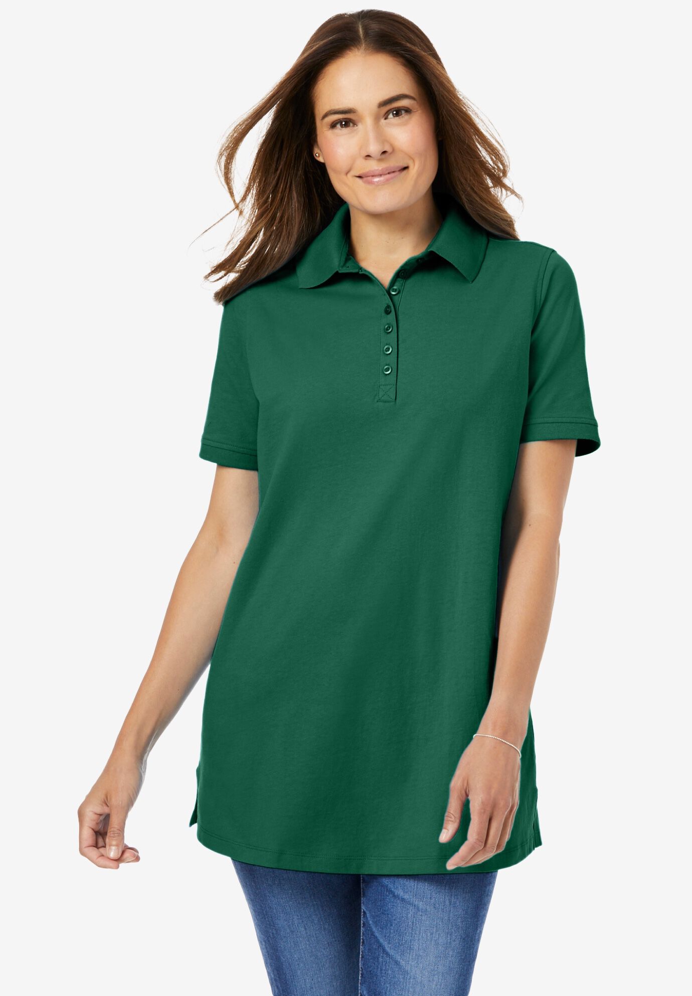 Perfect Short-Sleeve Polo Shirt | Woman 