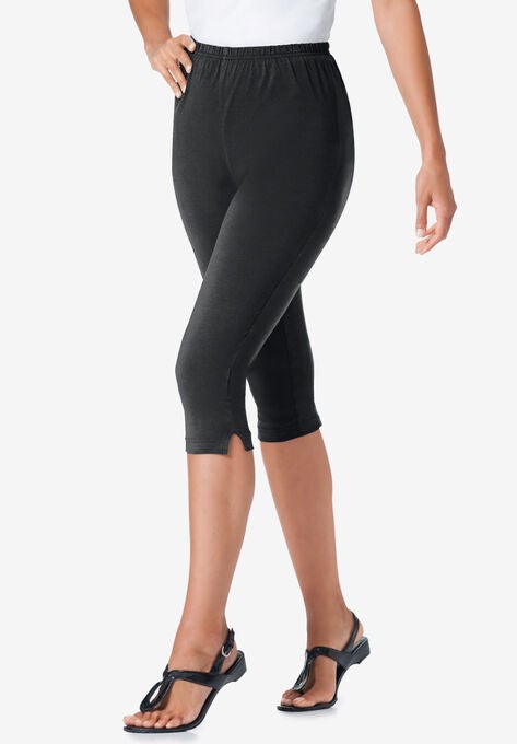 Putnički trgovac Oče Notorno plus size black capri leggings Scorch  Slikarstvo dvije sedmice