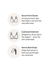 Full Figure Plus Size Lacey T-Back Front-Close WonderWire Bra Underwire 9246, , alternate image number null