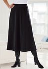 Ponte Knit A-Line Skirt, , alternate image number null