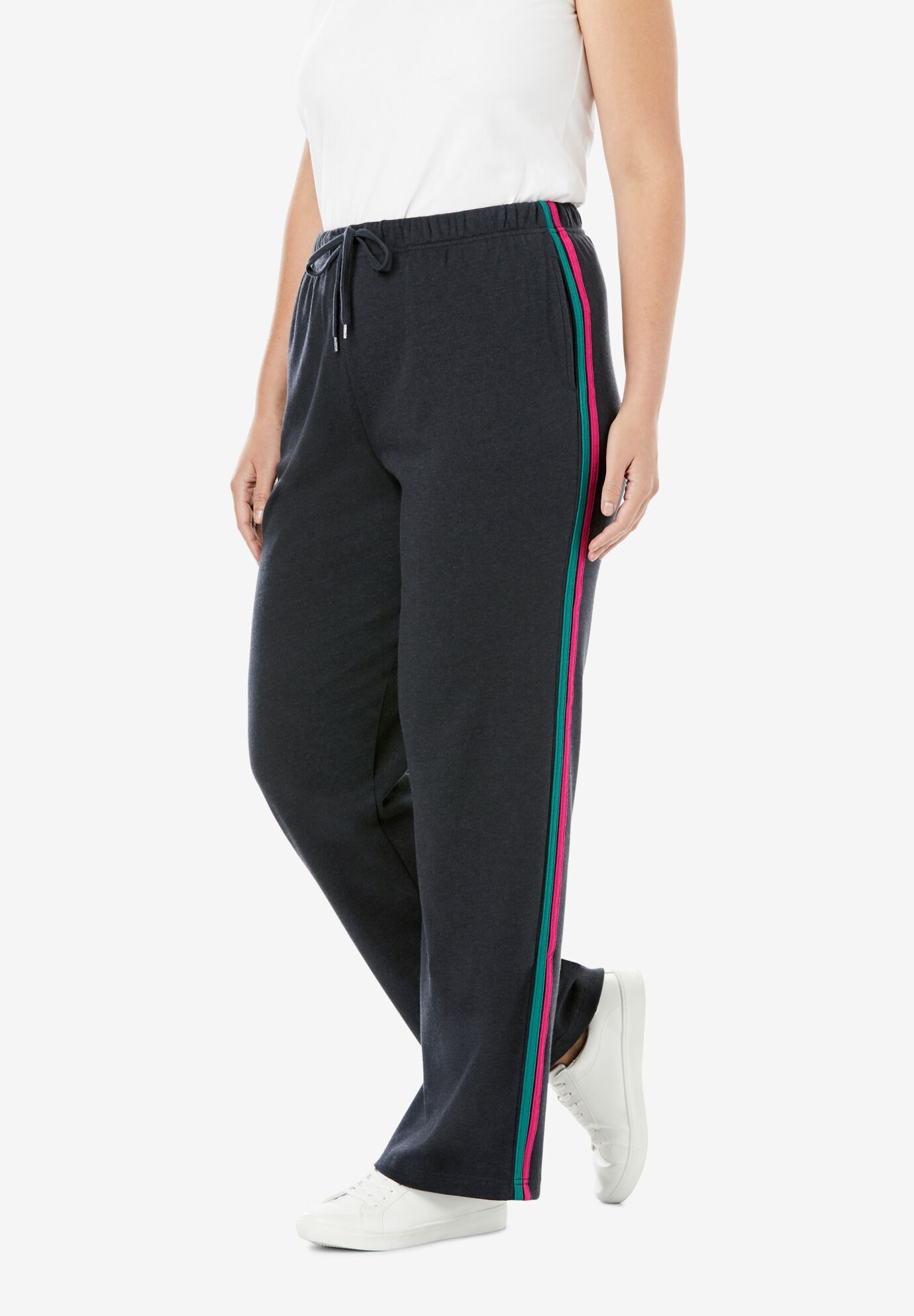 woman within knit pants