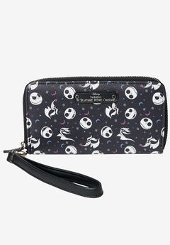 Nightmare Before Christmas Zip Around Wallet All-Over Print Wristlet