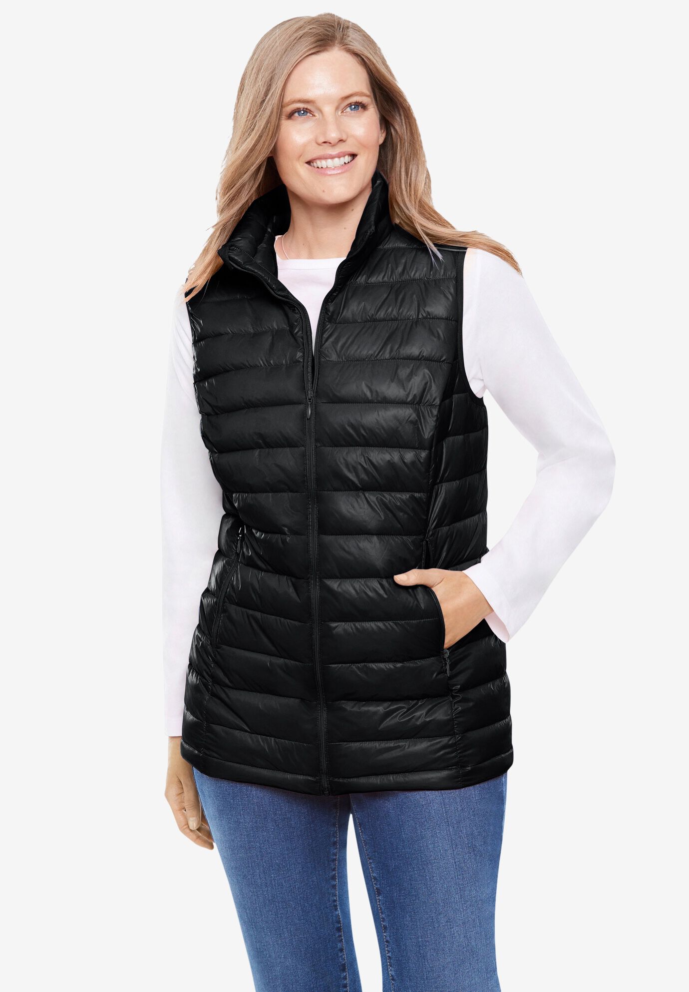 plus size quilted puffer jackets for women woman within plus size puffer coat