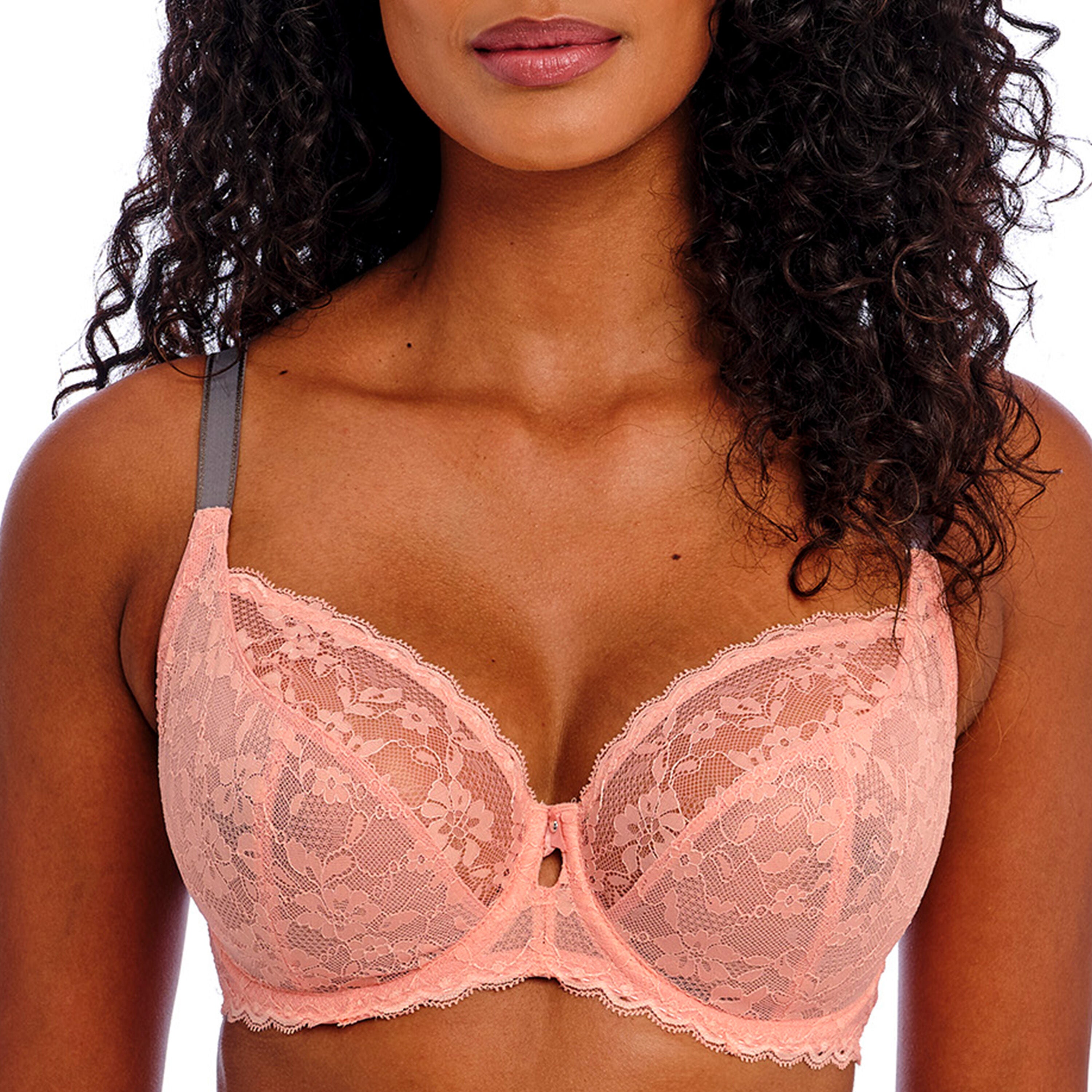 Offbeat Underwire Plunge Bra, ROSEHIP, hi-res image number 0
