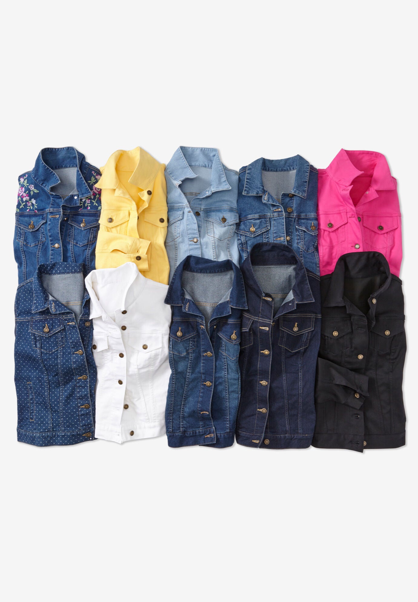 Stretch Denim Jacket Woman Within