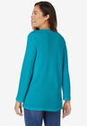Embroidered Thermal Henley Tee, , on-hover image number null