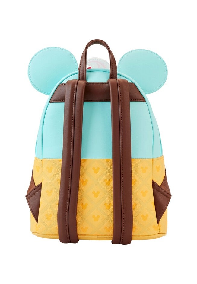 Loungefly x Disney Mickey And Minnie Sweets Ice Cream Mini Backpack, BLACK, on-hover image number 1