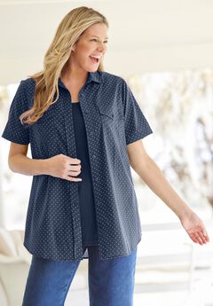 Short-Sleeve Cotton Campshirt