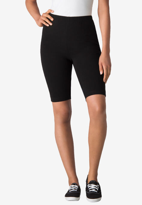 Stretch Cotton Bike Short | Plus Size Shorts & Capris | Woman Within