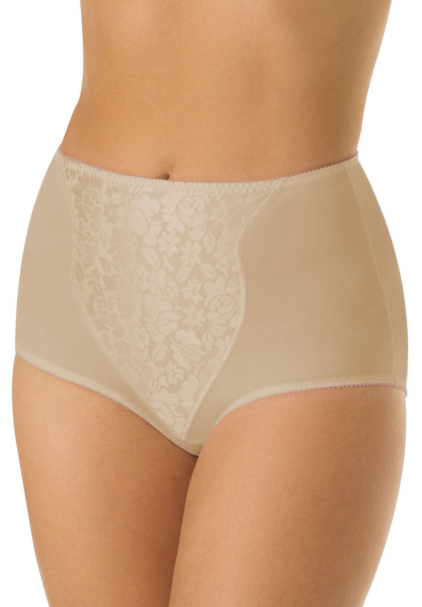 Light Control Lace Panel Brief 2-Pack , SOFT TAUPE, hi-res image number 0