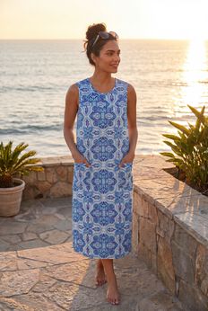 Sleeveless Print Lounger