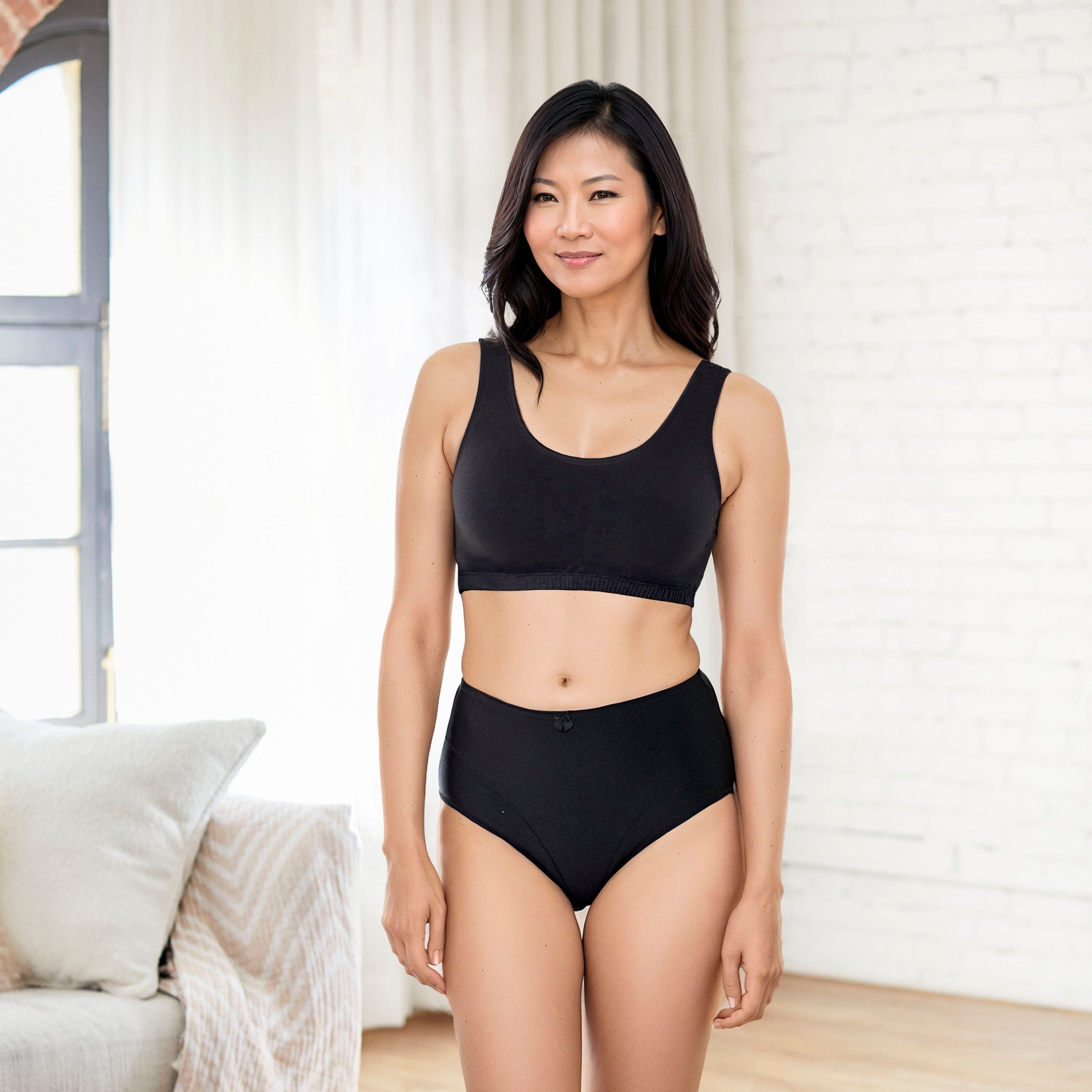 Bestform Tank Style Sports Bra 3-Pack - 5009012PP, WHITE GREY BLACK, alternate image number 4