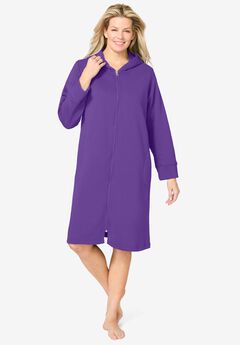 Short Hooded Sweatshirt Robe