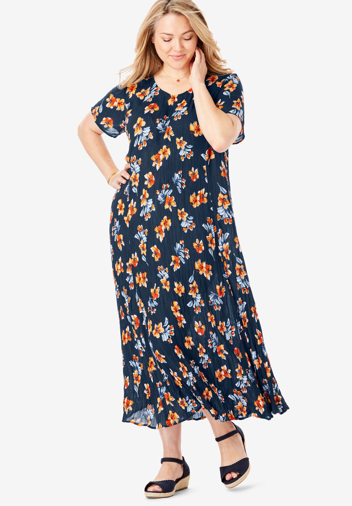woman within maxi dresses
