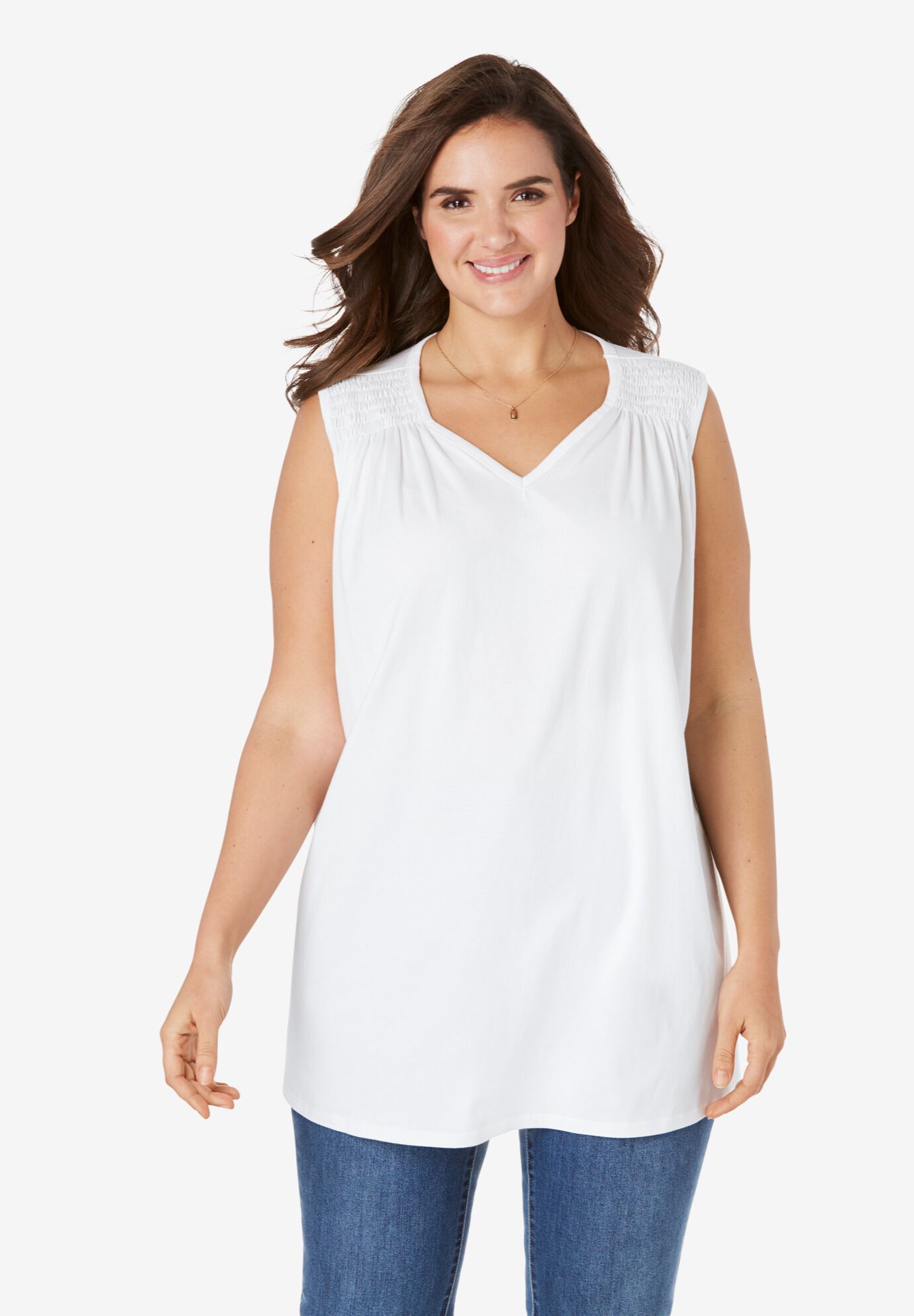 woman within white blouse