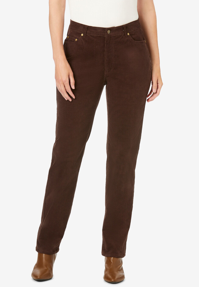 Cotton On corduroy stretch bootleg jeans in brown
