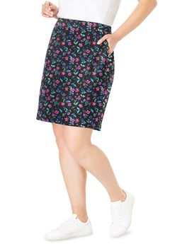 Stretch Cotton Skort