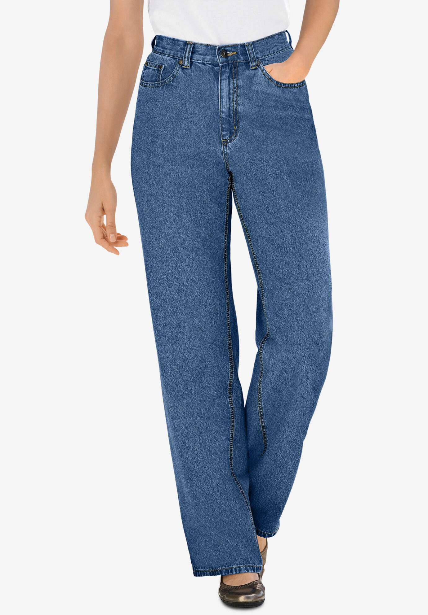 Perfect Relaxed Cotton Jean | Woman Within