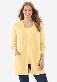 Perfect Longer-Length Cotton Cardigan