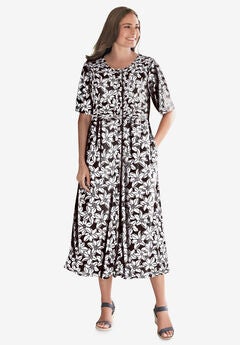 Button-Front Essential Dress