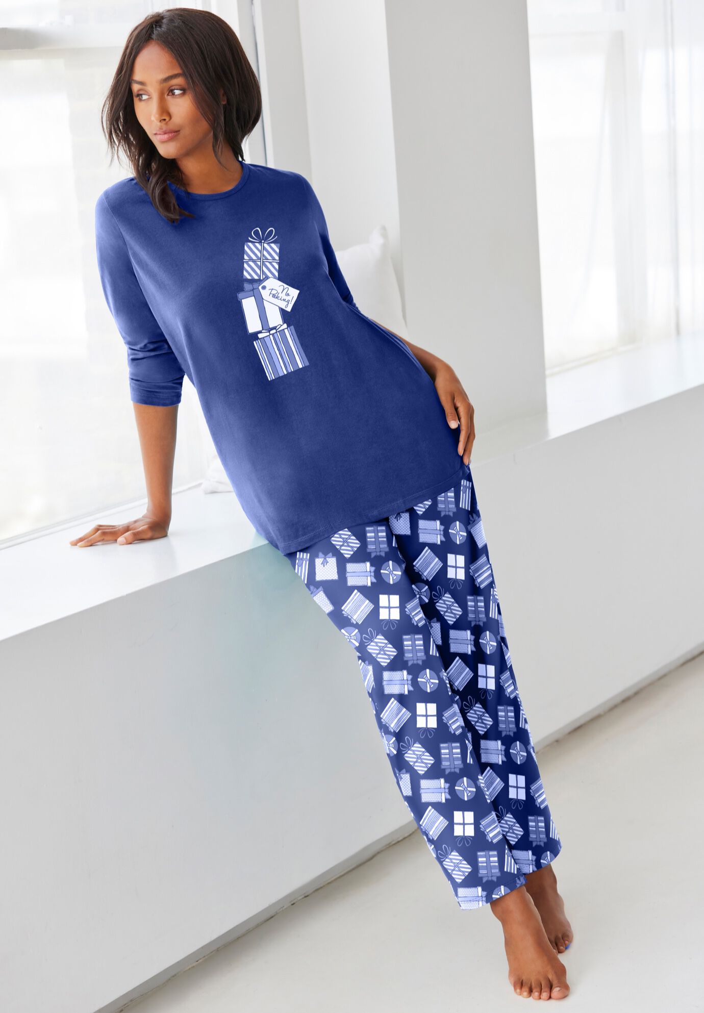 Woman within pajama sets online