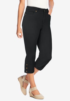 Comfort Stretch Denim Capri