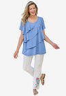 Ruffle Tee, FRENCH BLUE, hi-res image number null