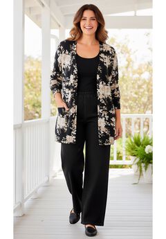 Perfect Longer-Length Cotton Cardigan Sweater